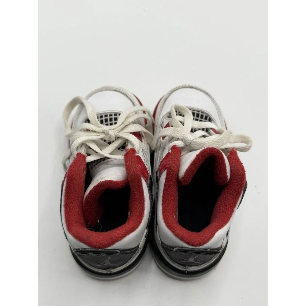 Jordan 4 Retro Fire Red 308500-110 Toddler Red White Size 6.5C No Box